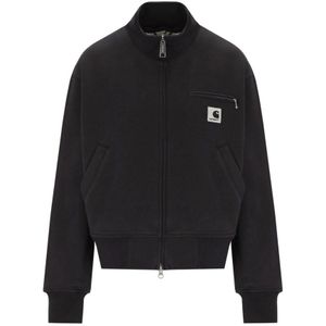 Carhartt Wip, Heren, Sweatshirts & Hoodies, Zwart, Maat: S Katoen,