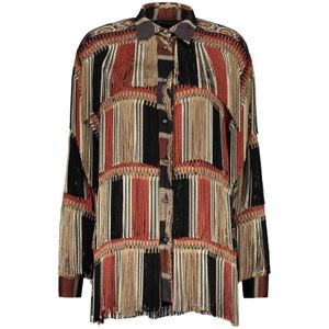 Etro, Dames, Blouses & Shirts, Veelkleurig, Maat: 2XS Viscose,