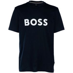 Hugo, Heren, Tops, Blauw, Maat: S Katoen,