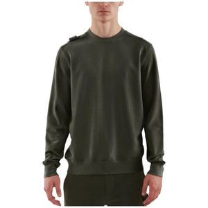 Ma.strum, Heren, Sweatshirts & Hoodies, Groen, Maat: M Katoen,