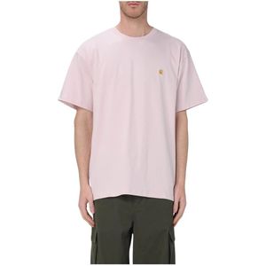 Carhartt Wip, Heren, Tops, Roze, Maat: M
