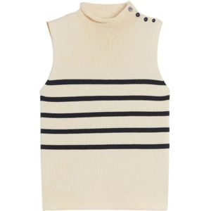 Weekend Max Mara, Dames, Truien, Beige, Maat: L Katoen,