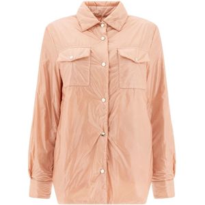 Herno, Dames, Jassen, Roze, Maat: L Polyamide,