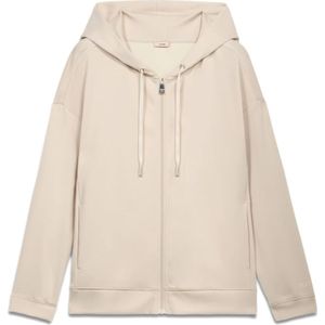 Oltre, Dames, Sweatshirts & Hoodies, Beige, Maat: S Viscose,