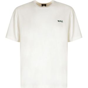 A.p.c., Heren, Tops, Wit, Maat: 2XL Katoen,