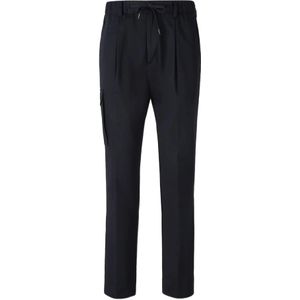 Herno, Heren, Broeken, Blauw, Maat: M Katoen,