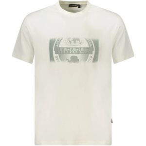 Napapijri - Graphic Tee - T-shirt - Wit - Korte Mouwen