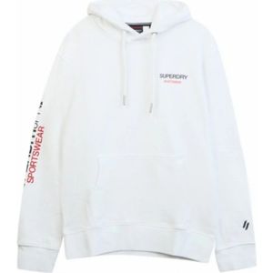 Superdry, Heren, Sweatshirts & Hoodies, Wit, Maat: S Katoen,