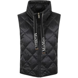 Max Mara, Dames, Jassen, Zwart, Maat: 3XS Polyamide,