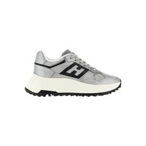 Hogan Lichtgrijze Platte Schoenen , Gray , Dames , Maat: 37 EU