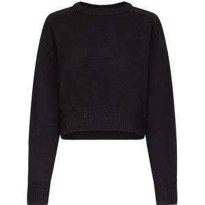 Loulou Studio, Dames, Truien, Zwart, Maat: M Wol,