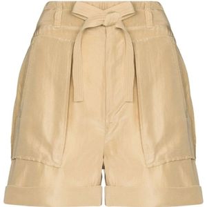 Polo Ralph Lauren, Dames, Korte broeken, Beige, Maat: L Zijde,