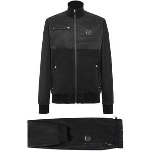 Plein Sport, Heren, Jumpsuits & Playsuits, Zwart, Maat: XS Katoen,