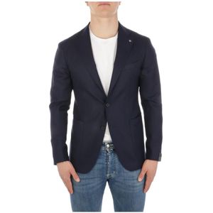 Tagliatore, Heren, Jassen, Blauw, Maat: XL Leer,