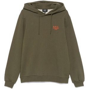 A.p.c., Heren, Sweatshirts & Hoodies, Groen, Maat: XL