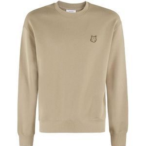 Maison Kitsuné, Heren, Sweatshirts & Hoodies, Groen, Maat: L