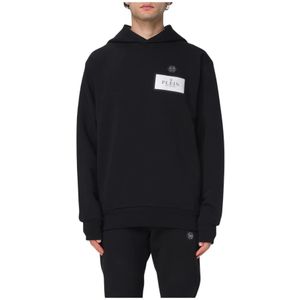 Philipp Plein, Heren, Sweatshirts & Hoodies, Zwart, Maat: L