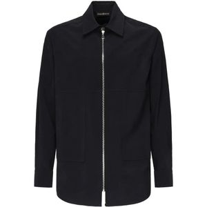 Giuliano Galiano, Heren, Overhemden, Blauw, Maat: XL