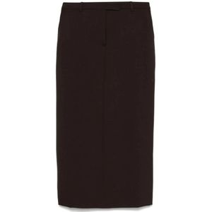 Officine Générale, Dames, Rokken, Bruin, Maat: M Wol,