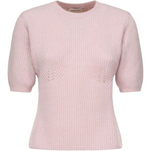 Magda Butrym, Dames, Truien, Roze, Maat: XS Kasjmier,