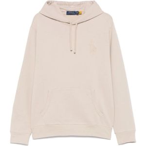 Polo Ralph Lauren, Heren, Sweatshirts & Hoodies, Grijs, Maat: 2XL Katoen,