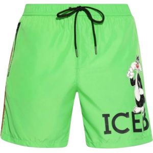 Iceberg, Heren, Badkleding, Groen, Maat: 2XL Poliester,