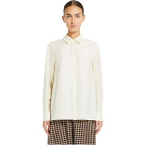 Weekend, Dames, Blouses & Shirts, Beige, Maat: M Katoen,