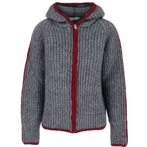 Msgm, Dames, Truien, Grijs, Maat: S Wol,