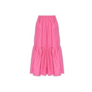 Ganni Katoenen rok , Pink , Dames , Maat: M