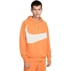 Nike, Heren, Sweatshirts & Hoodies, Oranje, Maat: L Fleece,