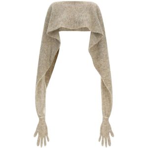 Moschino, Dames, Jassen, Grijs, Maat: ONE Size Wol,