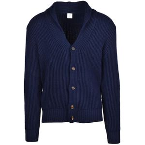 Eleventy, Heren, Truien, Blauw, Maat: M Wol,