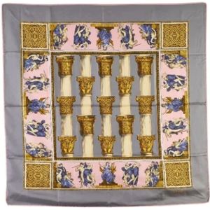 Celine Vintage, Dames, Pre-owned, Veelkleurig, Maat: ONE Size Zijde,