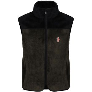 Moncler, Heren, Jassen, Groen, Maat: S Fleece,
