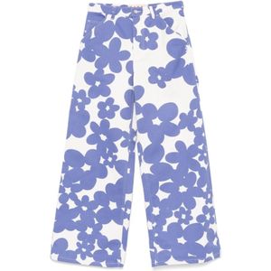 Marni, Dames, Broeken, Veelkleurig, Maat: S Denim,