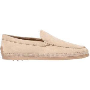 Tod's, Heren, Schoenen, Beige, Maat: 40 EU Suède,