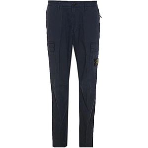 Stone Island, Heren, Broeken, Blauw, Maat: W31
