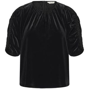 Part Two, Dames, Blouses & Shirts, Zwart, Maat: L