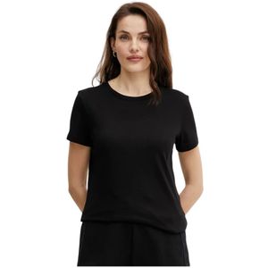 Armani Exchange, Dames, Tops, Zwart, Maat: L Katoen,