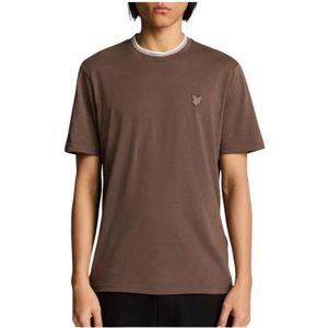 Lyle & Scott, Heren, Tops, Bruin, Maat: L Katoen,