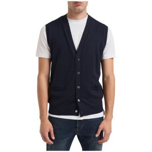 Alpha Studio, Heren, Truien, Blauw, Maat: 3XL Wol,