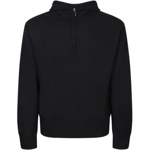 Burberry, Heren, Sweatshirts & Hoodies, Zwart, Maat: L Wol,