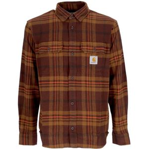 Carhartt Wip, Heren, Overhemden, Bruin, Maat: XL Katoen,