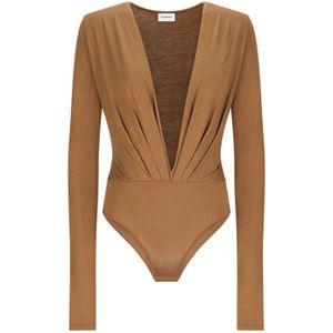 Andamane, Dames, Tops, Bruin, Maat: L