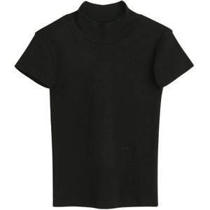 Soulland, unisex, Tops, Zwart, Maat: 2Xs/Xs Katoen,