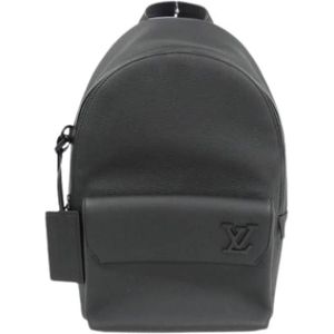 Louis Vuitton Vintage, unisex, Pre-owned, Zwart, Maat: ONE Size Leer,