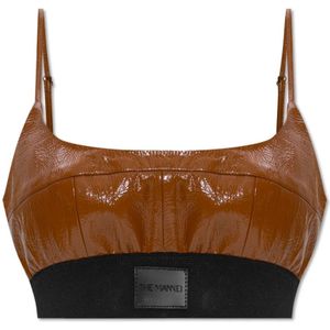 The Mannei, Dames, Tops, Bruin, Maat: L Leer,