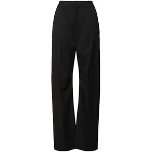 MM6 Maison Margiela, Dames, Broeken, Zwart, Maat: M Katoen,
