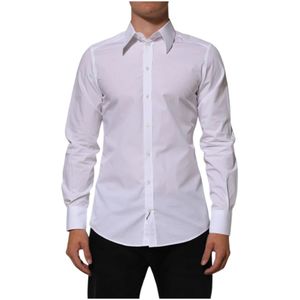 Dolce & Gabbana, Dames, Overhemden, Wit, Maat: S Katoen,