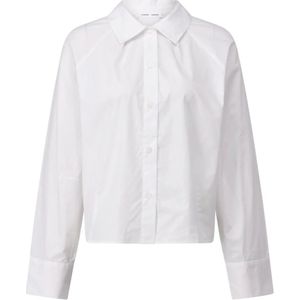 Samsøe Samsøe, Dames, Blouses & Shirts, Wit, Maat: XS Katoen,